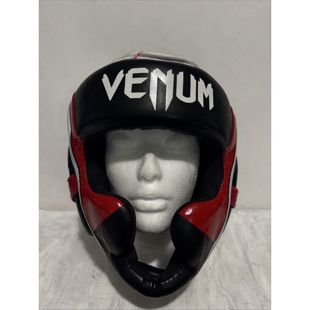 Venum Elite Headgear - Red Black - Size 53 To 59 Cm